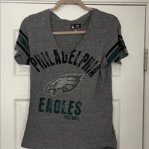 NFL Philadelphia Eagles Gray V-Neck Tee